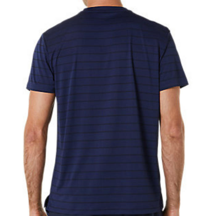Asics Court Stripe SS Men Tennis Top - Midnight