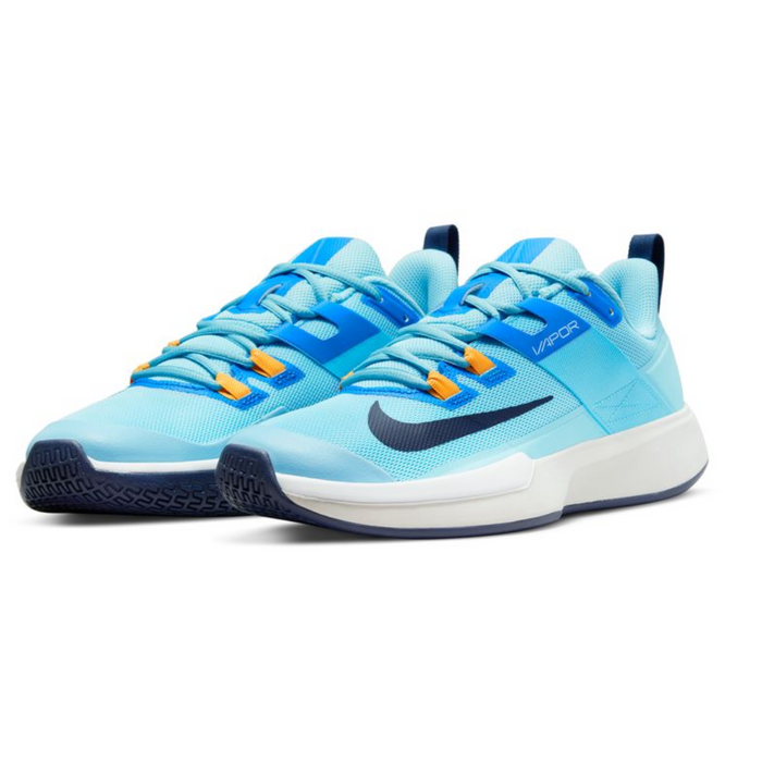 Nike Court Vapor Lite Hard Court Mens Tennis Shoes - Blue Chill/Midnight Navy-Phantom-White