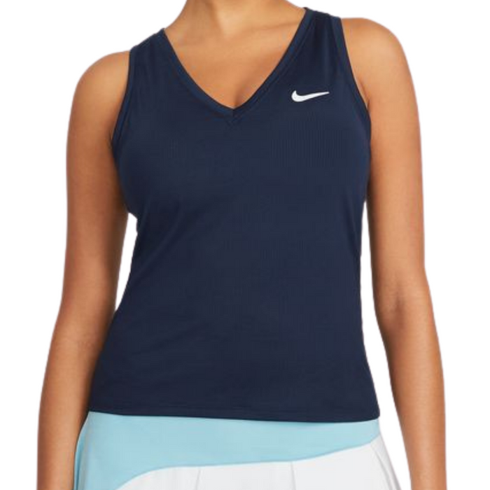 Nike Court Victory Womens Tennis Tank - Blue/White