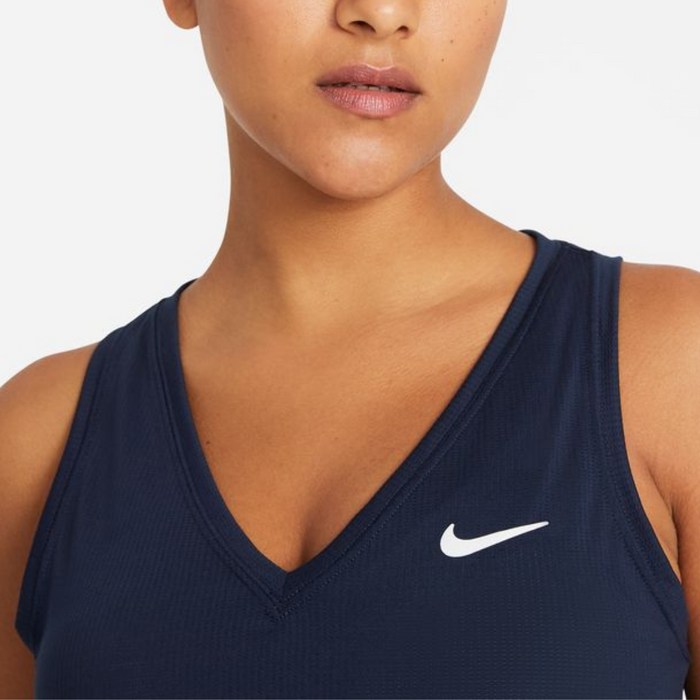 Nike Court Victory Womens Tennis Tank - Blue/White