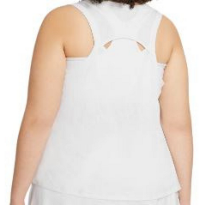 Nike Court Victory Womens Tennis Tank - White/Black