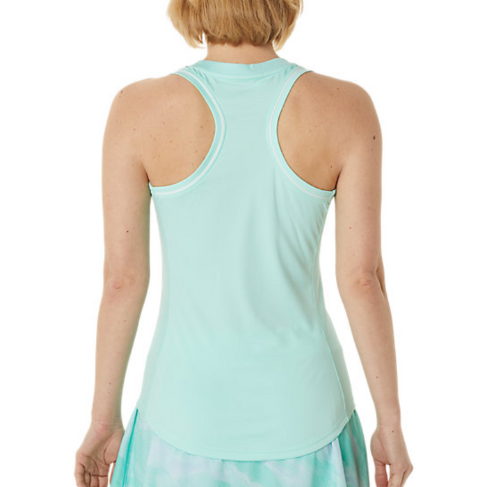 Asics Court Women Piping Tennis Tank - Fresh Ice