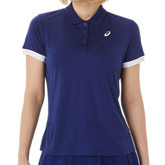 Asics Court Women Tennis Polo Shirt - Dive Blue