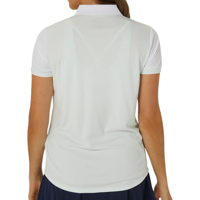 Asics Court Women Tennis Polo Shirt - Pale Mint/Brilliant White