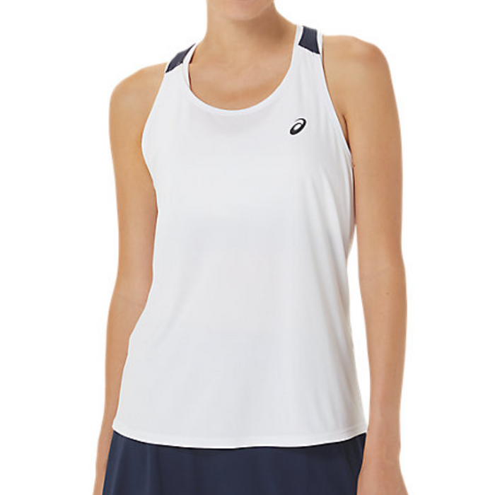 Asics Court Women Tennis Tank - Brilliant White/Midnight