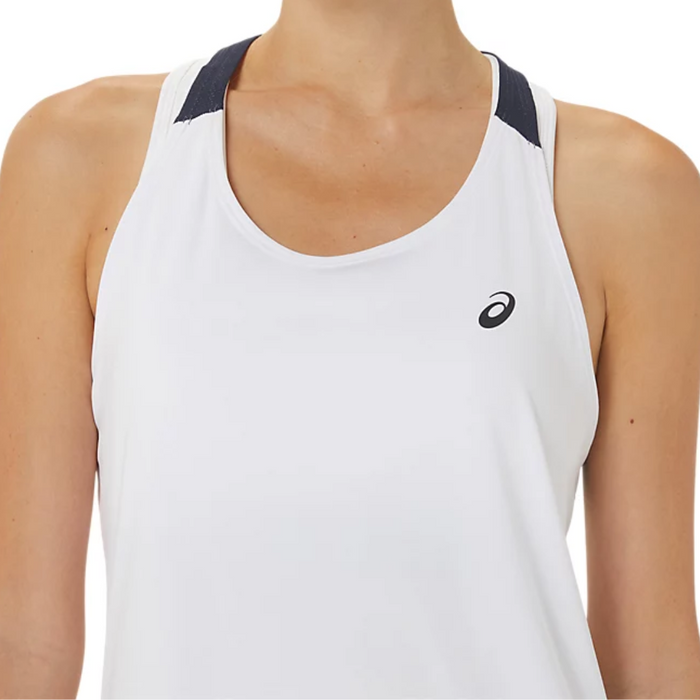 Asics Court Women Tennis Tank - Brilliant White/Midnight