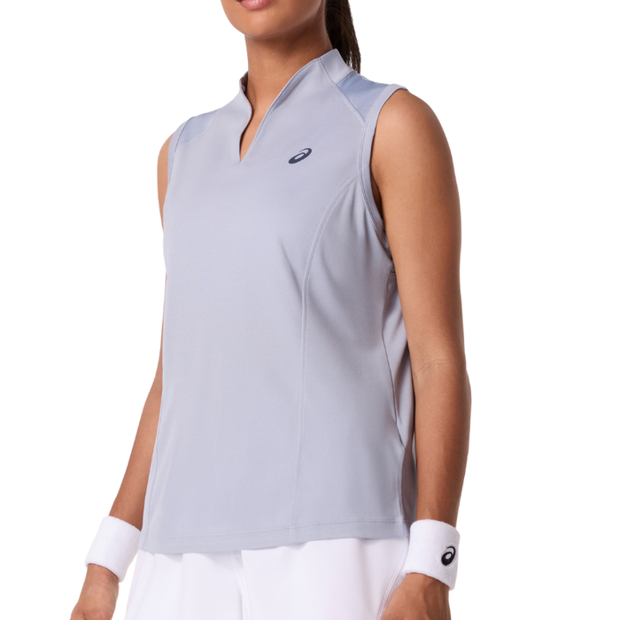 Asics Court Women Tennis Tank - Grey/Blue