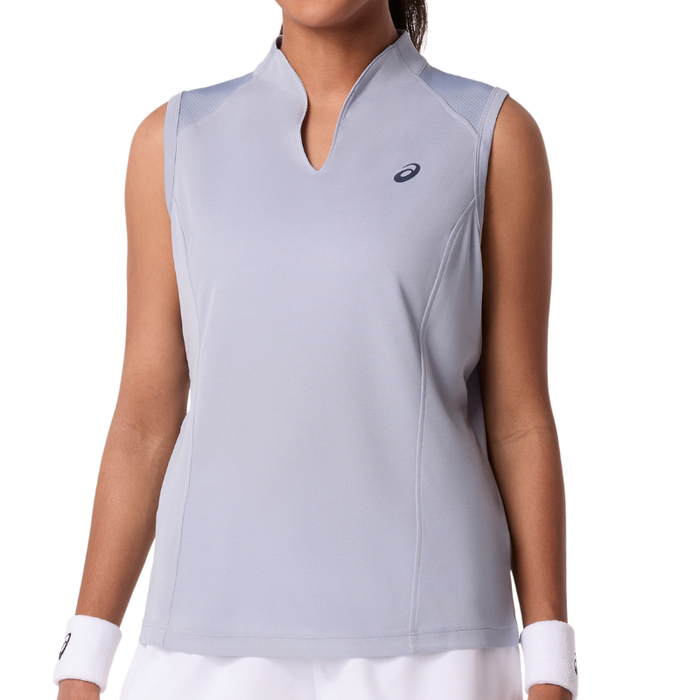 Asics Court Women Tennis Tank - Grey/Blue