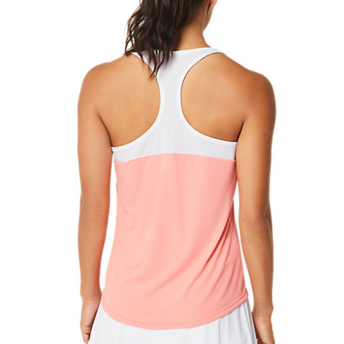 Asics Court Women Tennis Tank - Guava/Brilliant White