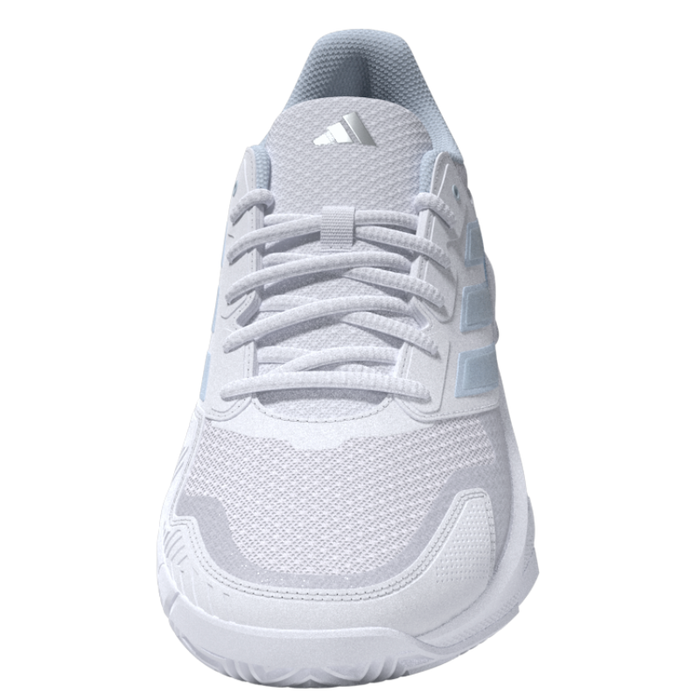 Adidas Courtjam Control 3  Womens Tennis Shoes - White/Crystal White/Silver Metallic
