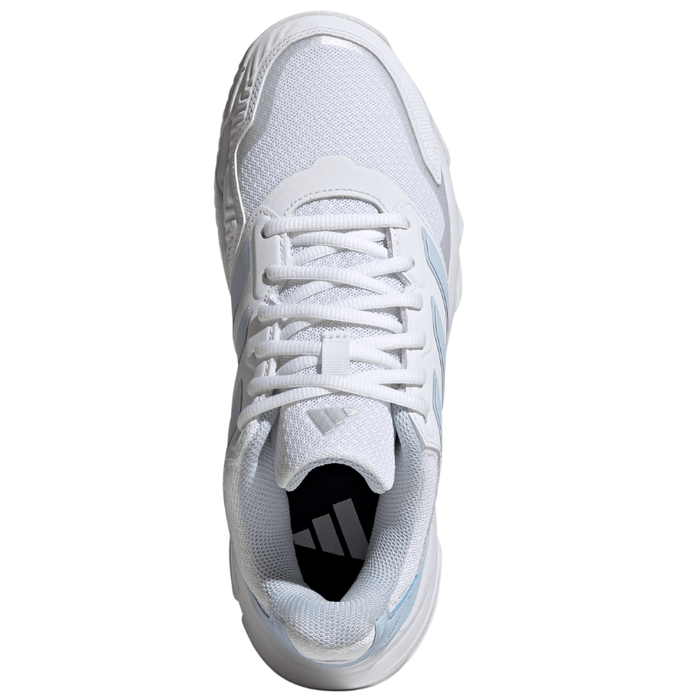 Adidas Courtjam Control 3  Womens Tennis Shoes - White/Crystal White/Silver Metallic