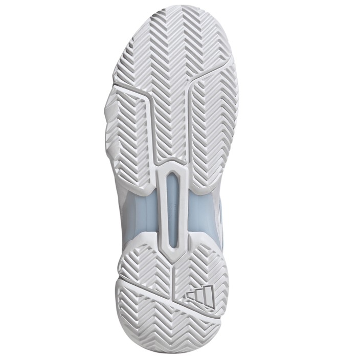 Adidas Courtjam Control 3  Womens Tennis Shoes - White/Crystal White/Silver Metallic