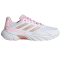 Adidas Courtjam Control 3 Womens Tennis Shoes - White/Silver Metallic/Lucid Pink