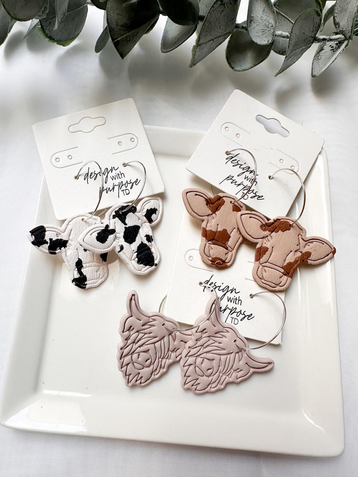 Cow Earrings