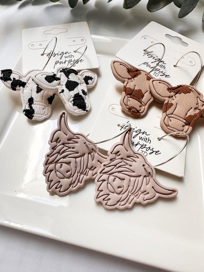Cow Earrings