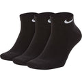 Nike Cushioned Everyday Training Low Tennis Socks - Black/White (3 Pairs)