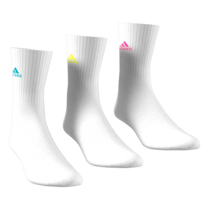 Adidas Cushioned Sportswear 3 Pair Packs Tennis Crew Socks - White