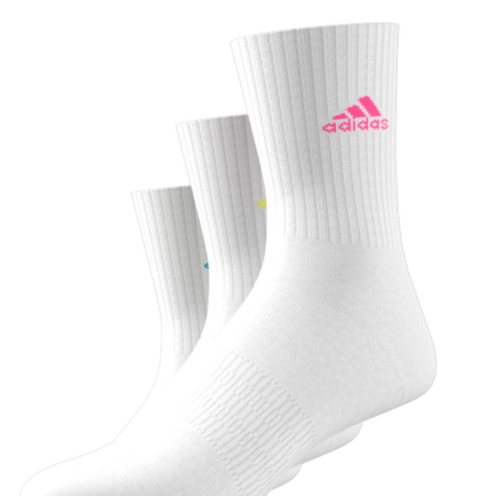 Adidas Cushioned Sportswear 3 Pair Packs Tennis Crew Socks - White