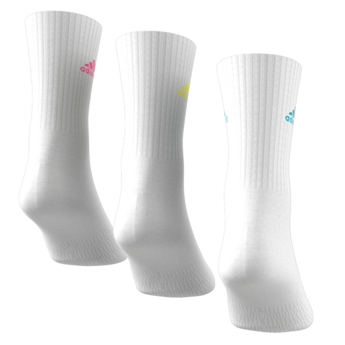 Adidas Cushioned Sportswear 3 Pair Packs Tennis Crew Socks - White
