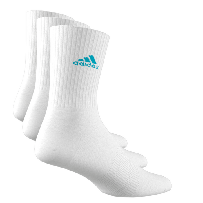 Adidas Cushioned Sportswear 3 Pair Packs Tennis Crew Socks - White