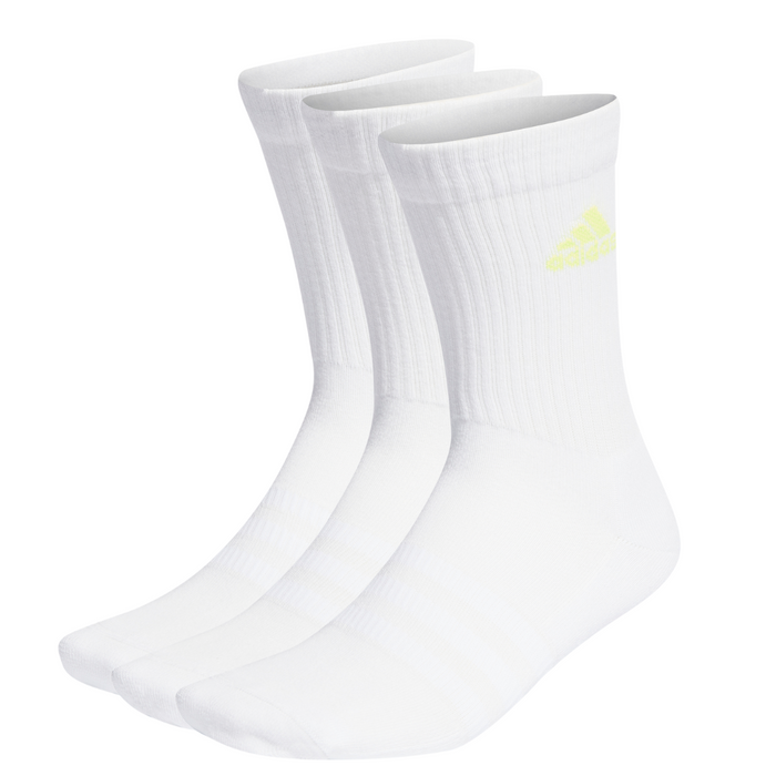 Adidas Cushioned Sportswear 3 Pair Packs Tennis Crew Socks - White