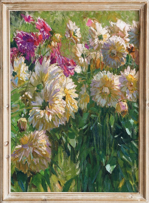 "Dahlias" Art Print_Sugar & Canvas_Carl Moll