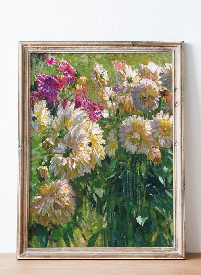 "Dahlias" Art Print_Sugar & Canvas_Carl Moll