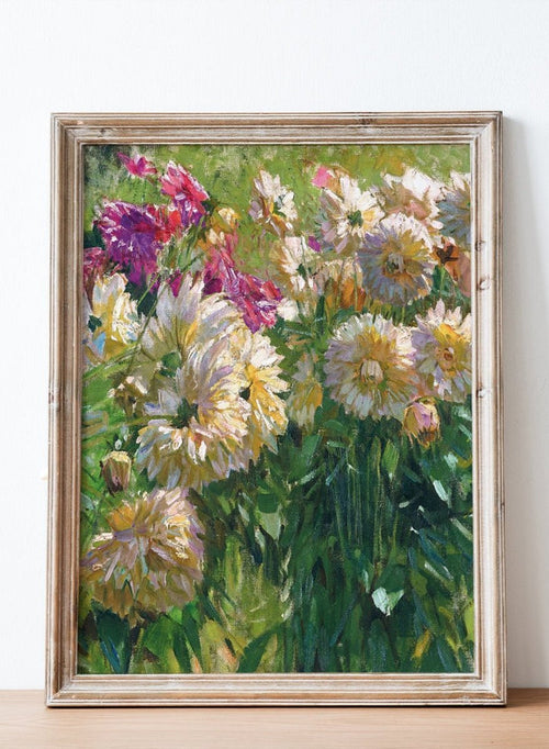 "Dahlias" Art Print_Sugar & Canvas_Carl Moll