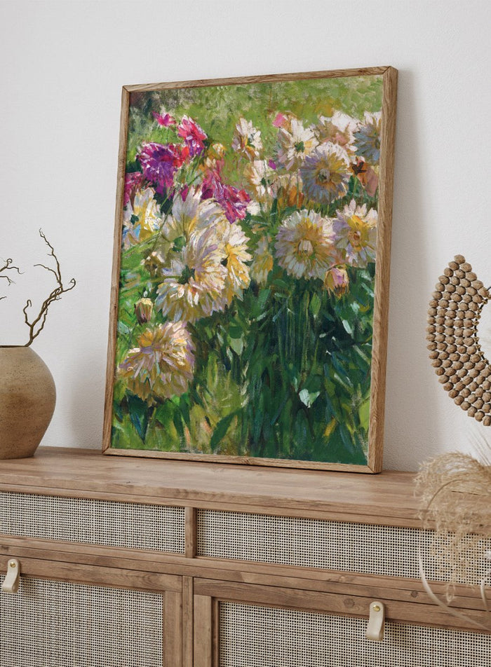 "Dahlias" Art Print_Sugar & Canvas_Carl Moll