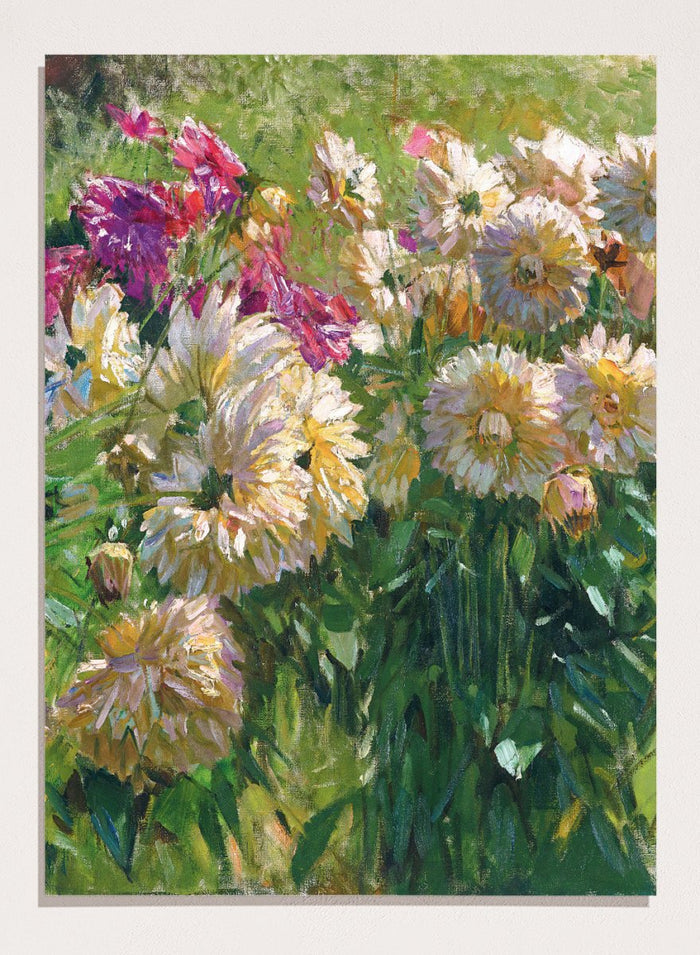 "Dahlias" Art Print_Sugar & Canvas_Carl Moll