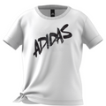 Adidas Dance Knotted Girl Tennis Shirt - White