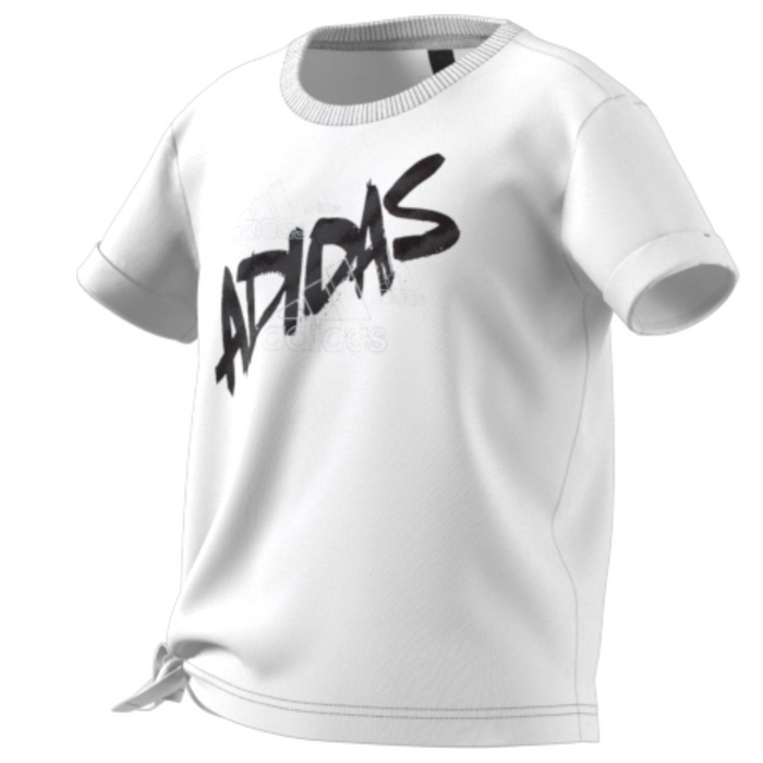 Adidas Dance Knotted Girl Tennis Shirt - White