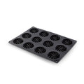 Demarle Flexipan Inspiration Celhay swirl silicone baking mold 400 x 300 mm with 12 cavities, Demarle Flexipan Celhay mold with 12 individual 75 x 16 mm swirl cavities, Demarle Flexipan Inspiration Celhay decorative swirl mold for entremets mousses cakes and individual desserts