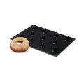 Demarle Flexipan Inspiration Torus Bagel silicone baking mold 600 x 400 mm with 11 ring forms, Demarle Flexipan Inspiration Torus mold with 11 forms and 30 mm center posts, Demarle Flexipan Torus Bagel professional mold for ring breads cakes entremets and desserts