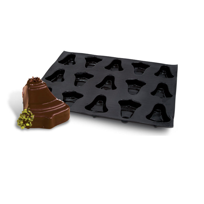 Demarle Flexipan Origine bell-shaped silicone baking mold 600 x 400 mm with 15 cavities, Demarle Flexipan Cloche mold with 15 individual 102 x 92 mm bell-shaped cavities, Demarle Flexipan Origine professional bell mold for cakes pastries entremets and desserts