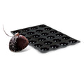 Demarle Flexipan Origine Half Sphere silicone baking mold 400 x 300 mm with 12 cavities, Demarle Flexipan Half Sphere mold with 12 individual 58 x 31 mm rounded cavities, Demarle Flexipan Origine Half Sphere mold for domes entremets mousses and plated desserts