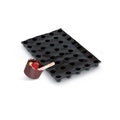 Demarle Flexipan Origine Mini Cylinder silicone baking mold 600 x 400 mm with 48 cavities, Demarle Flexipan Mini Cylinder mold with 48 individual 40 x 21 mm cavities, Demarle Flexipan Origine Mini Cylinder mold for petits fours mini cakes mousses and entremets