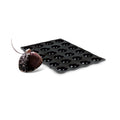 Demarle Flexipan Origine Mini Half Sphere silicone baking mold 400 x 300 mm with 63 cavities, Demarle Flexipan Mini Half Sphere mold with 63 individual 23 x 11 mm cavities, Demarle Flexipan Origine mini hemisphere mold for petits fours mousses inserts and dessert decorations