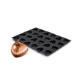 Demarle Flexipan Origine Mini Sapphire silicone baking mold 600 x 400 mm with 54 cavities, Demarle Flexipan Mini Saphir mold with 54 individual 40 x 40 mm cavities, Demarle Flexipan Origine Mini Sapphire mold for mini cakes petits fours mousses and desserts