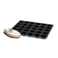 Demarle Flexipan Origine oval silicone baking mold 600 x 400 mm with 30 cavities, Demarle Flexipan oval mold with 30 individual 70 x 50 x 25 mm cavities, Demarle Flexipan Origine professional oval mold for individual cakes pastries entremets and desserts