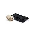 Demarle Flexipan Origine round silicone baking mold 600 x 400 mm with 12 cavities, Demarle Flexipan 12-cavity round mold with 104/95 mm diameter individual cavities, Demarle Flexipan Origine professional round baking mold for individual cakes tartlets and desserts