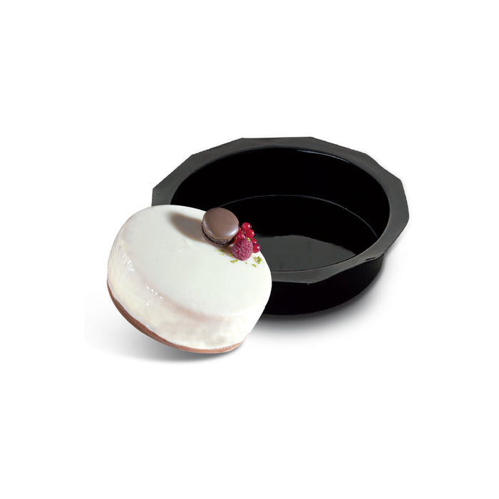 Demarle Flexipan Origine Génoise round sponge cake mold 215 by 205 mm and 50 mm deep, Demarle Flexipan professional single cavity round sponge cake mold FM-00354, Demarle Flexipan Origine round Génoise mold for sponge cakes layered cakes and entremets