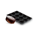 Demarle Flexipan Origine Tarte Tatin silicone baking mold 400 x 300 mm with 6 cavities, Demarle Flexipan Tarte Tatin mold with 6 individual 105 x 40 mm round cavities, Demarle Flexipan Origine professional Tarte Tatin mold for individual fruit tarts and desserts