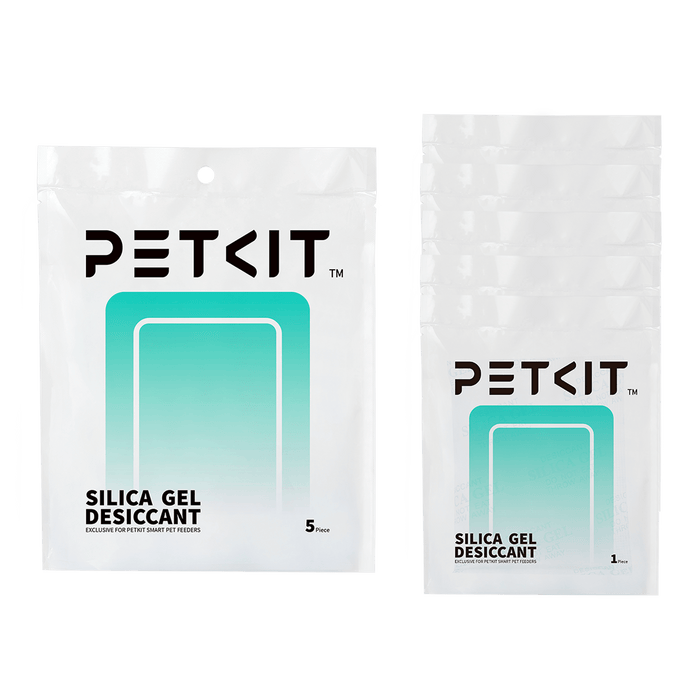 PETKIT desiccant multipack packaging for maintaining dry and fresh pet food storage