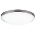 Dover Round Acrylic Satin Chrome Flush Fitting (Suitable for Bathrooms)