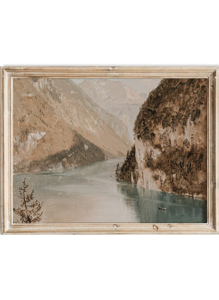 "Drawing, Königssee, Bavaria" Art Print_Sugar & Canvas_Frederic Edwin Church