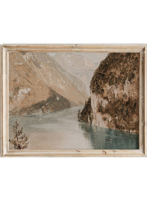 "Drawing, Königssee, Bavaria" Art Print_Sugar & Canvas_Frederic Edwin Church
