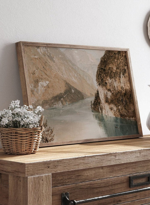 "Drawing, Königssee, Bavaria" Art Print_Sugar & Canvas_Frederic Edwin Church