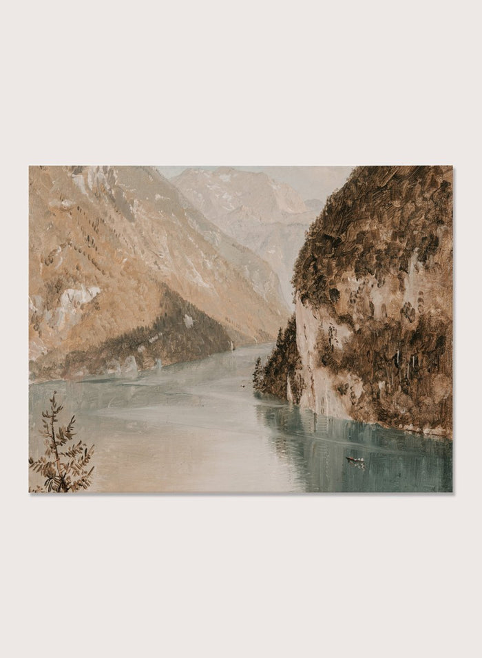 "Drawing, Königssee, Bavaria" Art Print_Sugar & Canvas_Frederic Edwin Church