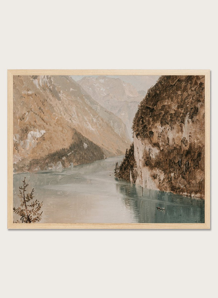 "Drawing, Königssee, Bavaria" Art Print_Sugar & Canvas_Frederic Edwin Church